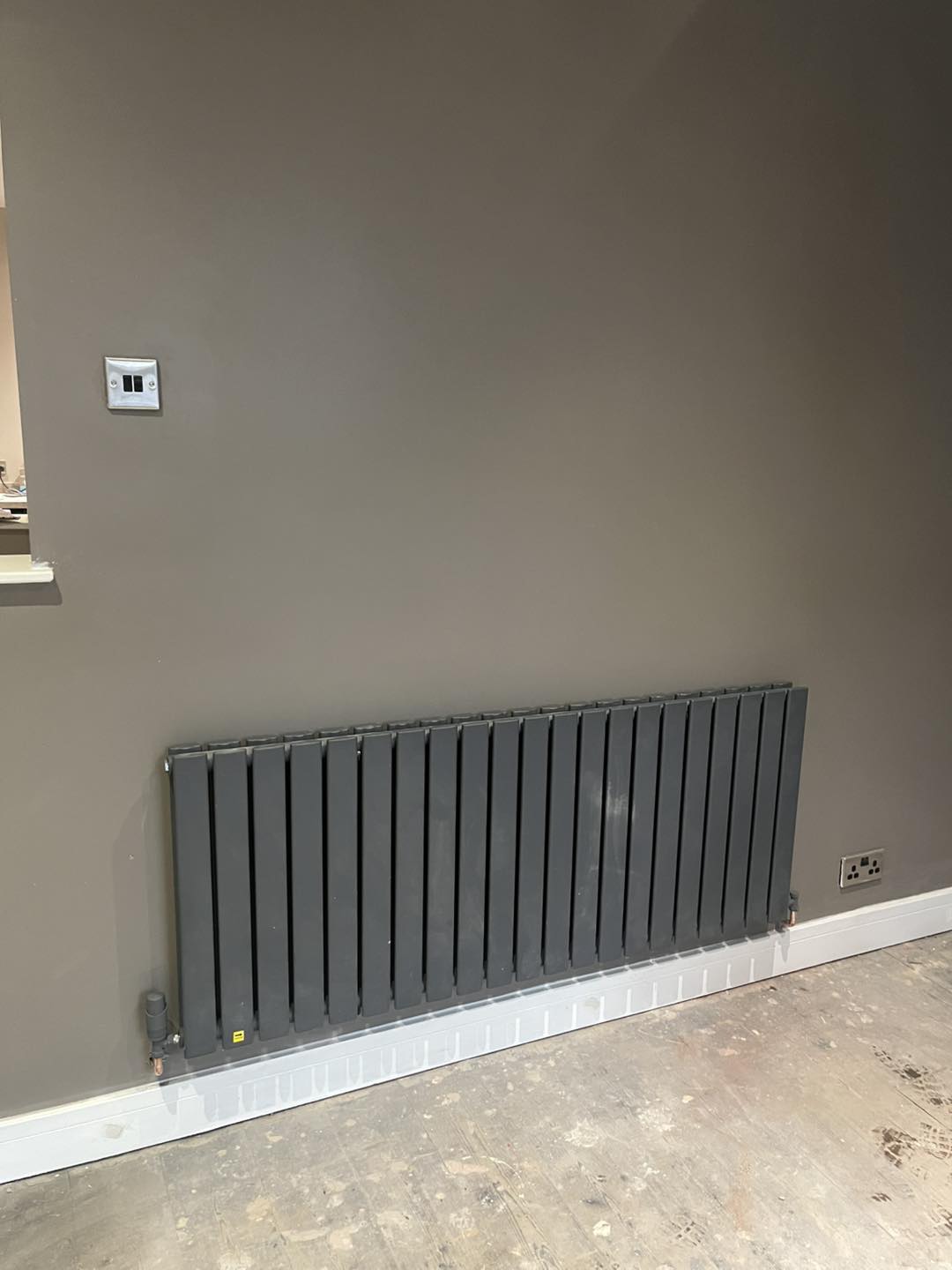 Designer radiator installation